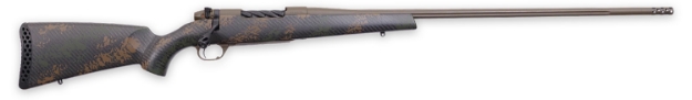 Picture of Weatherby Mark V Backcountry 2.0 338 Wby Rpm 4+1 18", Patriot Brown Barrel/Rec, Brown Sponge Pattern Black Peak 44 Blacktooth Stock, Muzzle Brake, Triggertech Trigger 