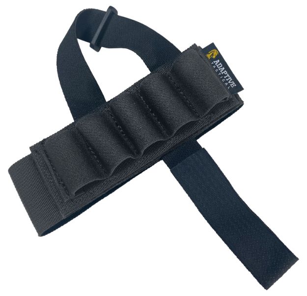 Picture of Adaptive Tactical Stock Mounted Shell Carrier 5Rd Shotshells, Removable Black Nylon, Non Slip Loops, Adj. Stock Fit 