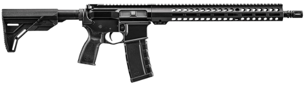 Picture of Fn Fn 15 Guardian 5.56X45mm Nato 16" 30+1, Black, Slick-Side Upper Rec, Oem 6 Position Stock & Grip 15" M-Lok Handguard 