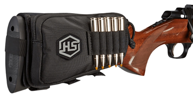 Picture of Hunters Specialties Buttstock Shell Holder With Pouch Holds 5 Cartridges Black Polyester 