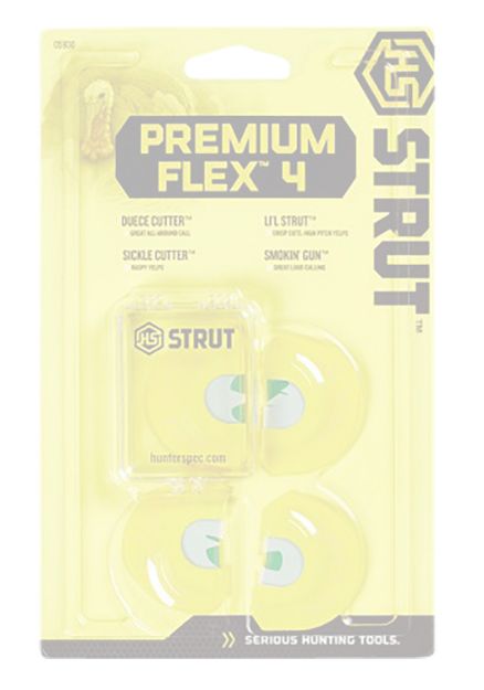 Picture of Hs Strut Premium Flex 4 Diaphragm Call Attracts Turkey Species Yellow Contains 4 Calls 