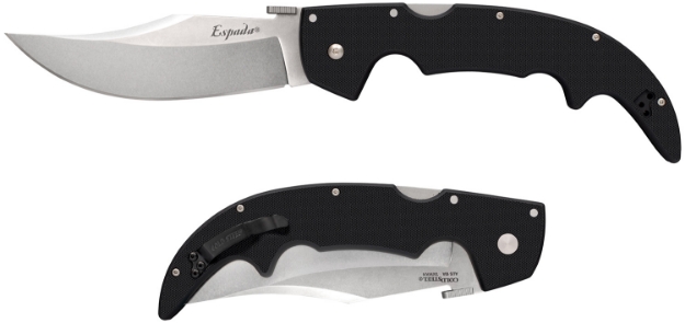 Picture of Cold Steel Espada Large 5.50" Folding Clip Point Plain S35vn Ss Blade/6.75" Black W/Polished Bolsters G10 Handle Includes Belt Clip 