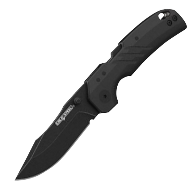 Picture of Cold Steel Engage 3" Folding Clip Point Plain Black Pvd Stonewashed Aus-10A Ss Blade/4.11" Black Gfn Handle Includes Belt Clip 