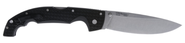 Picture of Cold Steel Voyager Xl 5.50" Folding Drop Point Plain Stonewashed Aus-10A Ss Blade/6.75" Black Textured Griv-Ex Handle Includes Belt Clip 