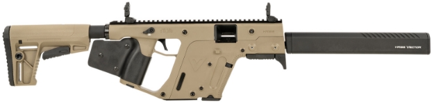 Picture of Kriss Usa Vector Gen Ii Crb *Ca Compliant 9Mm Luger 10+1 16" With Black Barrel Shroud, Fde Rec/Stock, Paddle Grip, Flip-Up Sights 