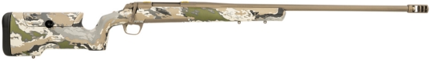 Picture of Browning X-Bolt Hells Canyon Max Long Range 28 Nosler 3+1 26" Smoked Bronze Cerakote 26" Fluted Barrel, Ovix Camo Fixed Max Adj Comb Stock Right Hand 