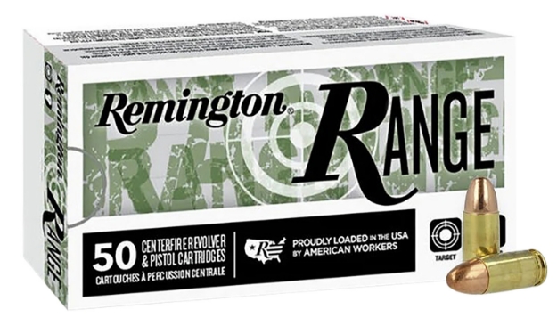 Picture of Remington Ammunition Range Target 9Mm Luger 115 Gr Full Metal Jacket (Fmj) 50 Per Box/ 20 Cs 