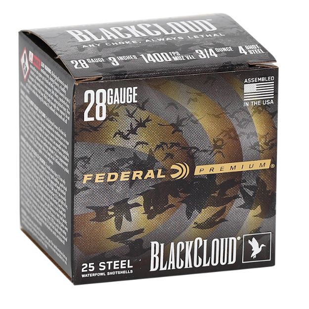Picture of Federal Federal Premium Black Cloud 28 Gauge 3" 3/4 Oz 4 Shot 25 Per Box/ 10 Cs 