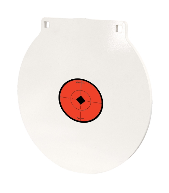 Picture of Birchwood Casey Round Steel Target Plate 15" Centerfire Rifle/Handgun Target Black/Red/White Nm500 Steel Hanging 