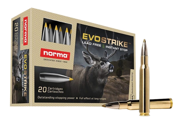 Picture of Norma Ammunition Dedicated Hunting Evostrike 30-06 Springfield 139 Gr Polymer Tip Boat Tail, Lead Free 20 Per Box/ 10 Cs 