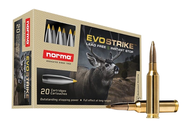 Picture of Norma Ammunition Dedicated Hunting Evostrike 6.5 Creedmoor 93 Gr/Polymer Tip Boat Tail, Lead Free 20 Per Box/ 10 Cs 