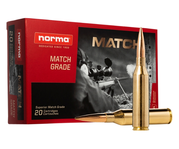 Picture of Norma Ammunition Dedicated Precision Golden Target Match 300 Norma Mag 230 Gr Hollow Point Boat-Tail (Hpbt) 20 Per Box/ 10 Cs 