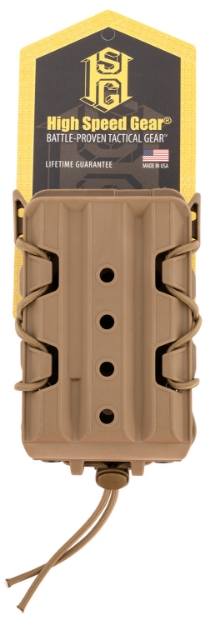 Picture of High Speed Gear Taco V2 Coyote Brown Polymer, 2" Belt Clip/Molle U-Mount, Compatible W/ Rifle Mags 