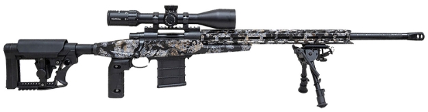 Picture of Howa M1500 Apc Chassis 6.5 Creedmoor 24" Heavy Barrel 10+1 (3), Kryptek Skyfall Camo, Luth-Ar Mba-4 Stock With Aluminum Chassis, 4-16X50 Scope, Bipod & 2 Grips 