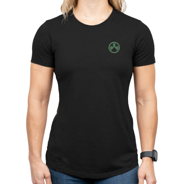 Picture of Magpul Prickly Pear Women's Black Cotton/Polyester Short Sleeve Small 