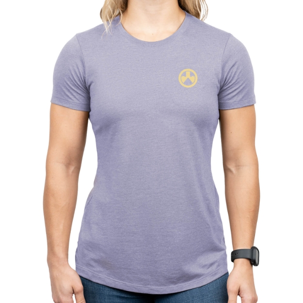 Picture of Magpul Prickly Pear Women's Orchid Heather Cotton/Polyester Short Sleeve Small 