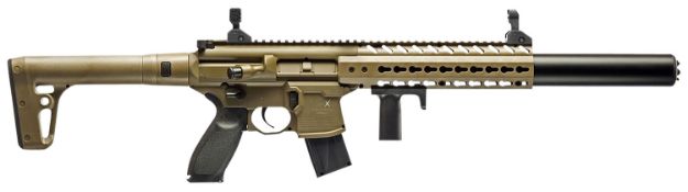 Picture of Sig Sauer Airguns Mcx Air Gen 2 Co2 177 Pellet 18" 30Rd, Fde, M-Lok Handgaurd, Flat Trigger, C02 Storage Qd Stock, Reduced Angle Grip, Flip Up Sights 