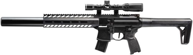 Picture of Sig Sauer Airguns Mcx Air Gen 2 Co2 177 Pellet 18" 30Rd, Black, M-Lok Handgaurd, Flat Trigger, C02 Storage Qd Stock, Reduced Angle Grip, 1-4X24mm Scope 