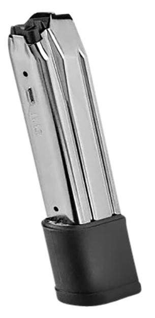 Picture of Fn 510 Replacement Magazine 22Rd Extended Floorplate 10Mm Auto Fits Fn 510 Tactical Stainless/Black Stainless Steel 