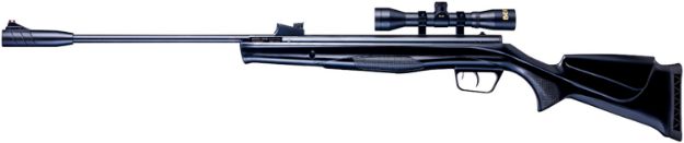 Picture of Beeman Sportsman Combo Gas Ram 177 Pellet 1Rd, Black, Fixed Synthetic Stock, Fiber Optic Sights, 4X32mm Scope 