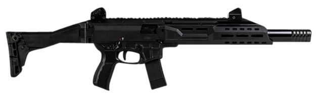 Picture of Cz-Usa Scorpion 3+ Carbine 9Mm Luger 20+1 16.30" Faux Suppressor, Black, Polymer Rec, M-Lok Handgaurd, Folding Stock, Adj. Sights, Ambi Controls 