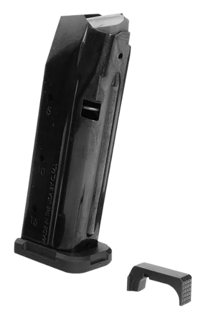 Picture of Shield Arms S15 Magazine Gen 3 15Rd For Glock 43X/48, Black Nitride Steel, With Aluminum Mag Release 