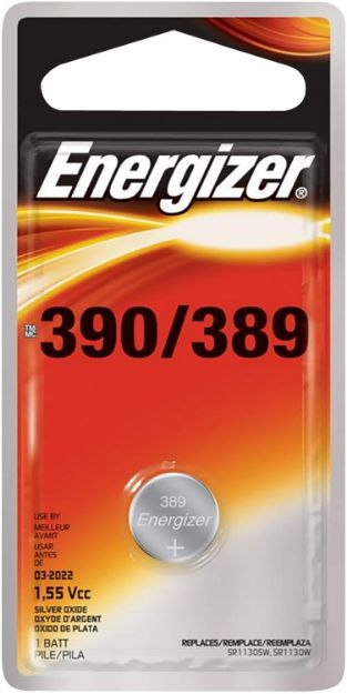 Picture of Energizer 389 Battery Silver Oxide 1.55 Volts, Qty (72) Single Pack 