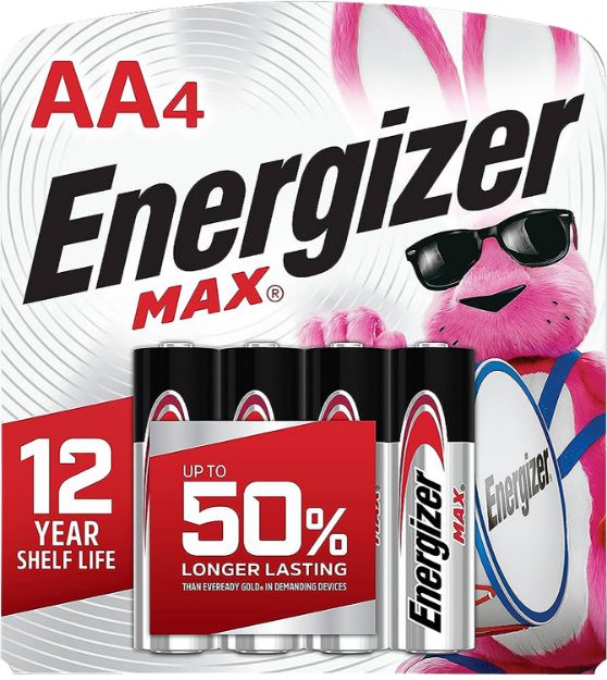 Picture of Energizer Max Aa Batteries Alkaline 1.5 Volts, Qty (24) 4 Pack 