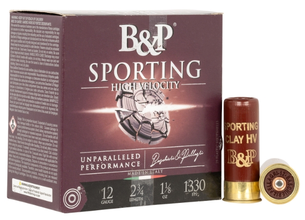 Picture of Fiocchi B&P Sporting 12 Gauge 2.75" 1 1/8 Oz 8 Shot 25 Per Box/ 10 Cs 