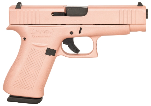 Picture of Glock G48 9Mm Luger 10+1 4.17" Gmb Barrel Serrated Slide Rose Gold Cerakote W/Black Controls Polymer Frame W/Beavertail Right Hand 