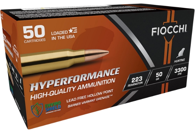 Picture of Fiocchi Hyperformance Hunting 223 Rem 50 Gr 50 Per Box/ 10 Cs 