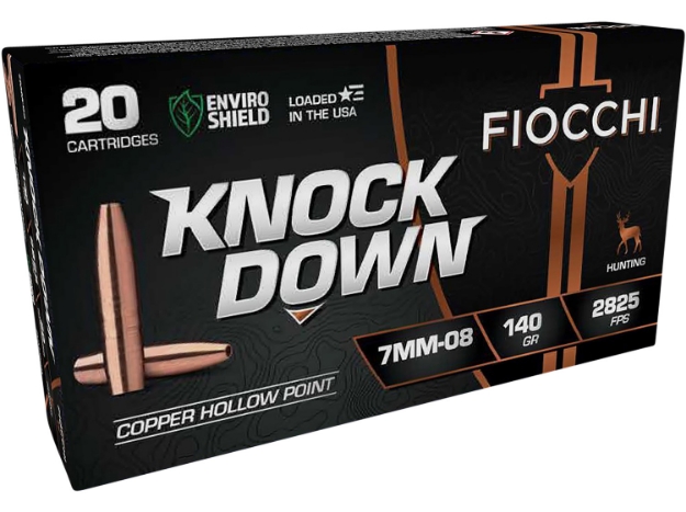 Picture of Fiocchi Knock Down Enviro Shield 7Mm-08 Rem 140 Gr Hollow Point (Hp) 20 Per Box/ 10 Cs 