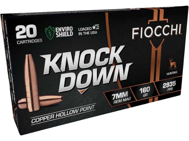 Picture of Fiocchi Knock Down Enviro Shield 7Mm Rem Mag 160 Gr Hollow Point (Hp) 20 Per Box/ 10 Cs 