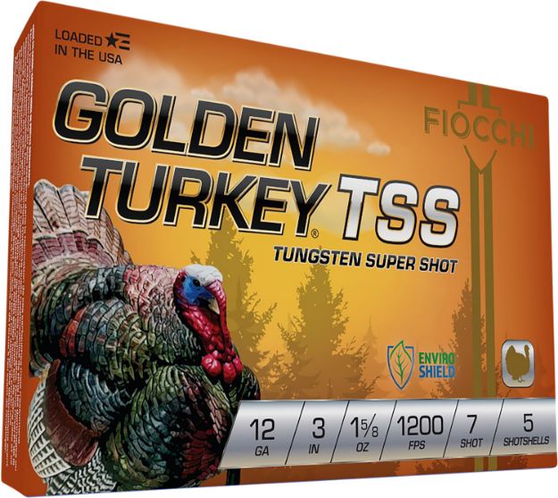 Picture of Fiocchi Golden Turkey Tss 12 Gauge 3" 1 5/8 Oz 7 Shot 5 Per Box/ 10 Cs 