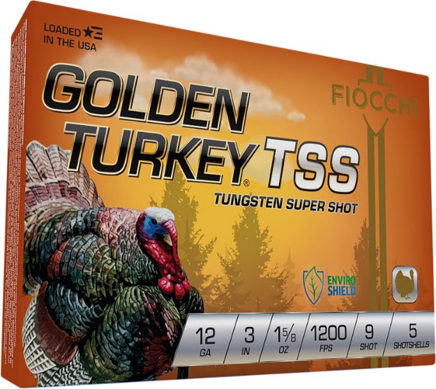 Picture of Fiocchi Golden Turkey Tss 12 Gauge 3" 1 5/8 Oz 9 Shot 5 Per Box/ 10 Cs 