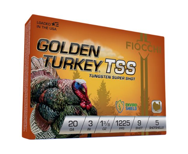 Picture of Fiocchi Golden Turkey Tss 20 Gauge 3" 1 3/8 Oz 9 Shot 5 Per Box/ 10 Cs 