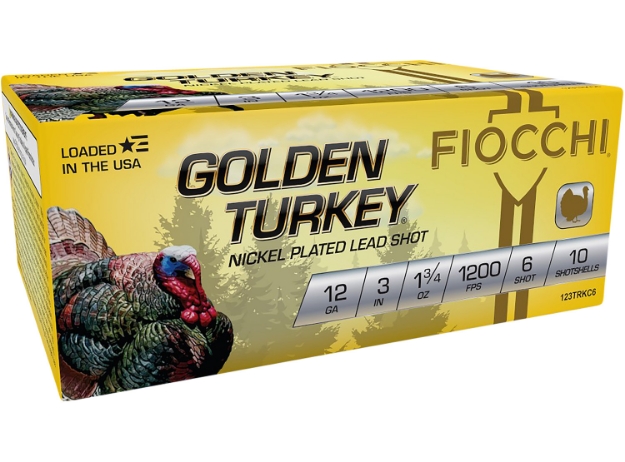 Picture of Fiocchi Golden Turkey Hunting 12 Gauge 3" 1 3/4 Oz 6 Shot 10 Per Box/ 10 Cs 