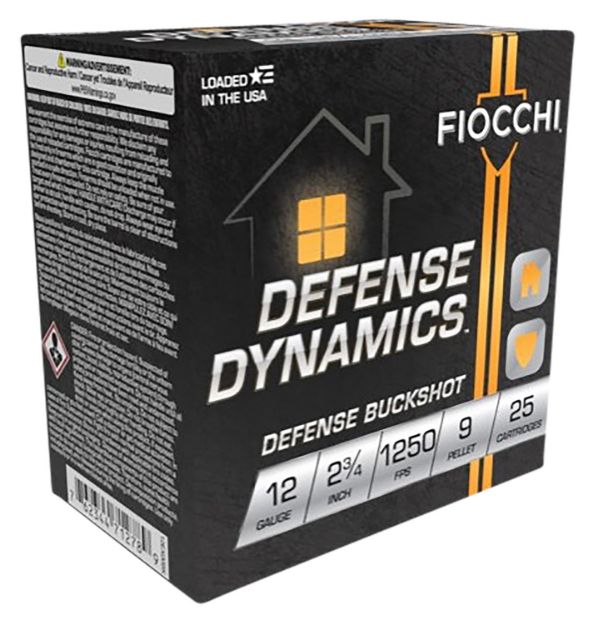 Picture of Fiocchi Defense Dynamics Defense Buckshot 12 Gauge 2.75" 25 Per Box/ 10 Cs 