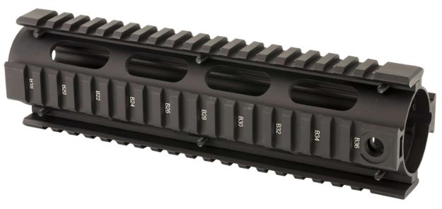 Picture of Utg Pro Ar308 Drop-In Handguard Picatinny Quad Rail, 8.70" L Black Aluminum, Fits Mid-Length Gas S&W M&P10 