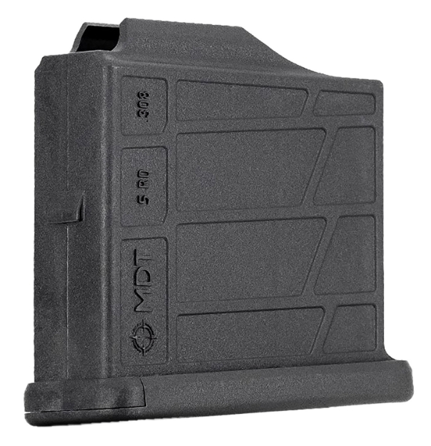 Picture of Mdt Sporting Goods Inc Aics Magazine 5Rd Extended 308/6.5 Creedmoor Short Action, Black Polymer, Fits Some Chassis/Bottom Metal (Mdt, Xlr, Krg, Grs, Cdi, Pacific Tool & Gauge) 