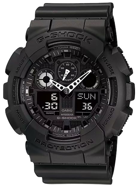 Picture of G-Shock/Vlc Distribution G-Shock Tactical Xl 52Mm Keep Time Black Features Stopwatch/Speedometer 