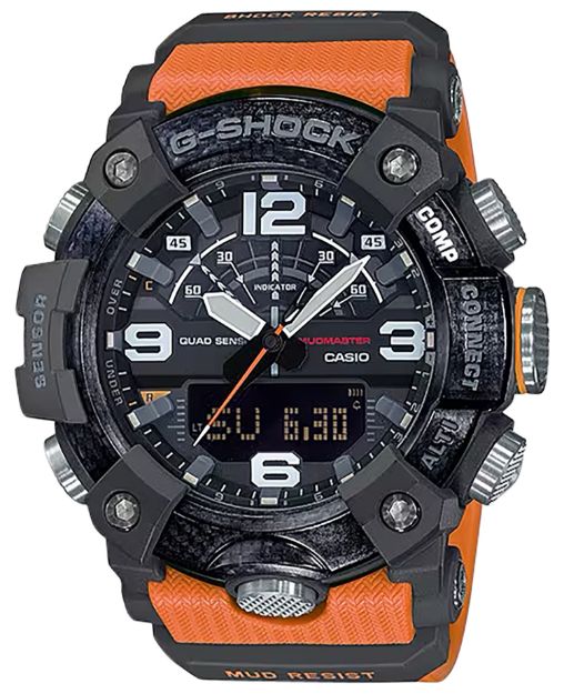 Picture of G-Shock/Vlc Distribution G-Shock Tactical Mudmaster Keep Time Orange/Black Size 145-215Mm Features Digital Compass 