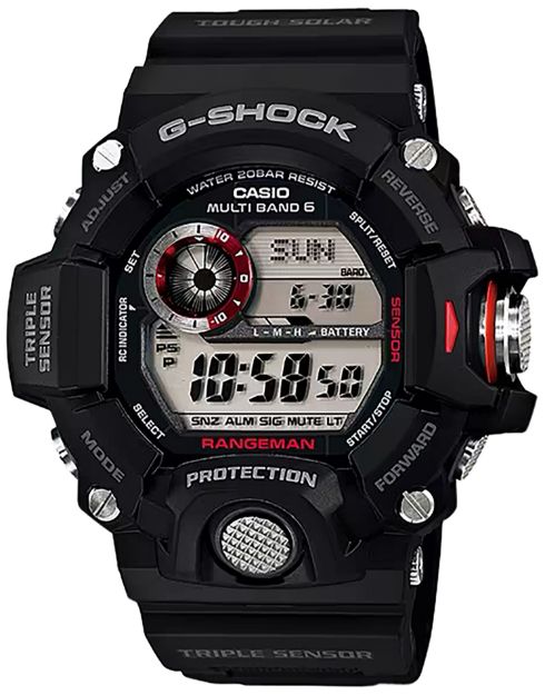 Picture of G-Shock/Vlc Distribution G-Shock Tactical Rangeman Keep Time Black Size 145-215Mm Features Digital Compass 