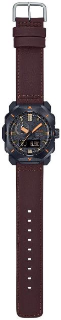 Picture of G-Shock/Vlc Distribution Casio Pro Trek Black/Brown Size 145-215Mm Features Digital Compass 