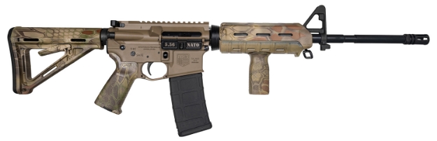 Picture of Diamondback Db15 5.56X45mm Nato 30+1 16", Fde Rec, Kryptek Mandrake Magpul Furniture, A2 Front Sight, Includes Magpul Mvg 