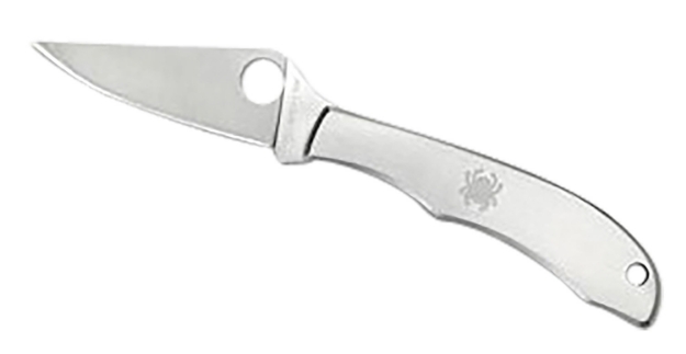 Picture of Spyderco Honeybee 1.63" Folding Plain Satin 3Cr13mov Ss Blade/ Satin Stainless Steel Handle 