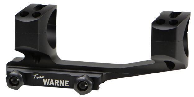 Picture of Warne X-Skel Scope Mount/Ring Combo For Msr Ar10/Ar15 Quick Detach 30Mm Tube Picatinny Rail Mount Ultra High Rings Black Anodized Aluminum 