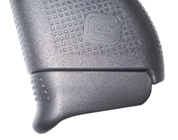 Picture of Pearce Grip Magazine Extension Made Of Polymer With Black Finish & 3/4" Gripping Surface For Glock 43 (Adds 1Rd) 