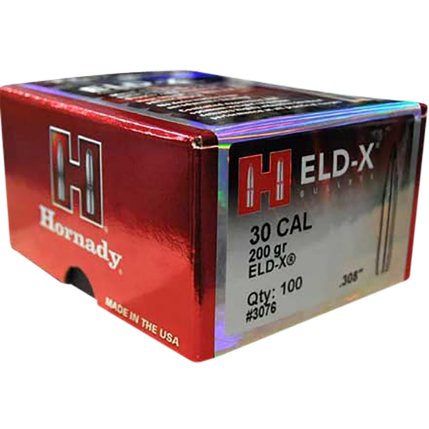 Picture of Hornady Eld-X Hunting 30 Cal .308 200 Gr Extremely Low Drag-Expanding 