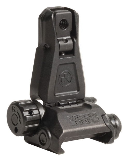 Picture of Magpul Mbus Pro Sight Rear Rear Sight Black Folding For Ar-15 